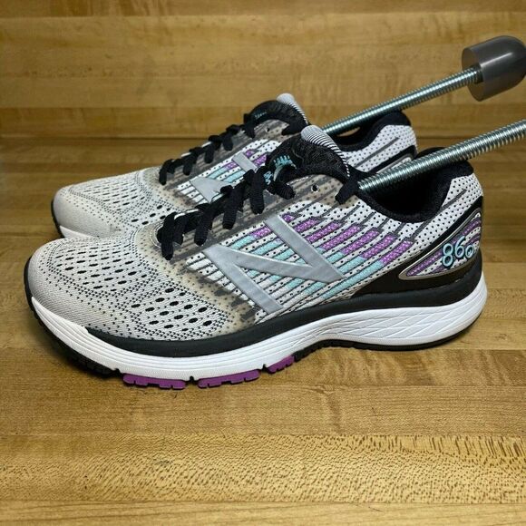 New Balance Womens Low Top Lace Up Running Shoes 6 - Picture 2 of 8